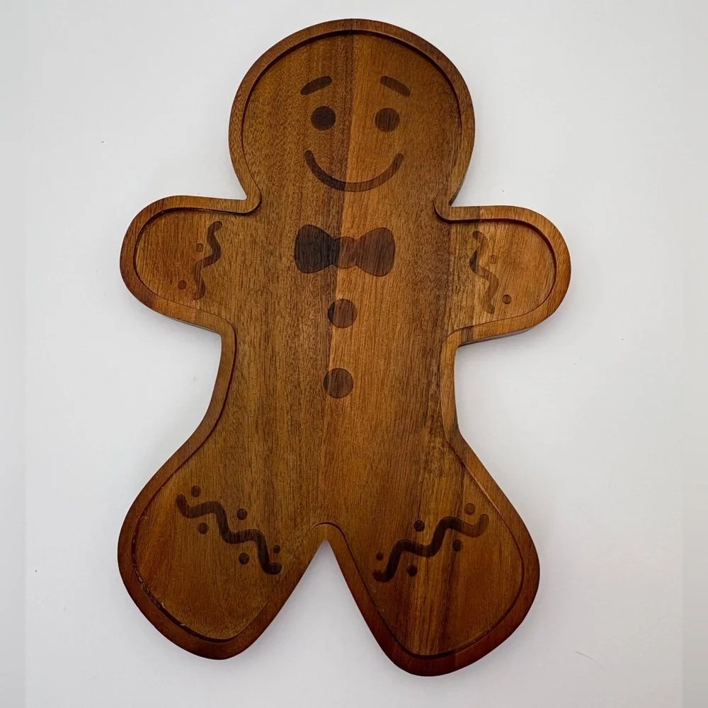 Wooden Gingerbread Man Cutting Board